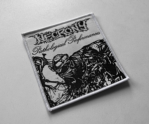 NECRONY - Pathological Performances [white] -- Woven Patch