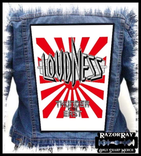 LOUDNESS - Thunder in the East [white] -- backpatch back patch.jpg