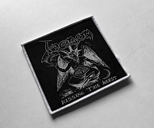 VENOM - Kissing The Beast [white] -- Woven Patch.jpg