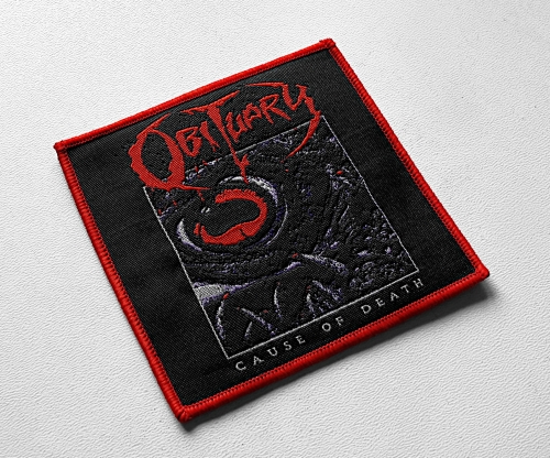 OBITUARY - Cause Of Death [red] -- Woven Patch.jpg