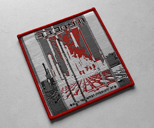 ABORYM - With No Human Intervention [red] -- Woven Patch.jpg