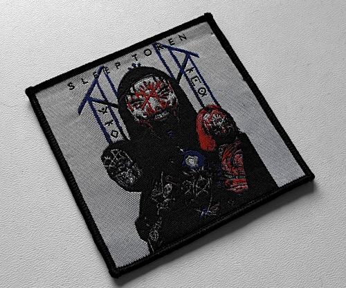 SLEEP TOKEN - Masks #2 [black] -- Woven Patch.jpg