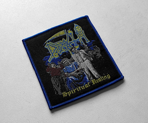 DEATH - Spiritual Healing [blue] -- Woven Patch.jpg