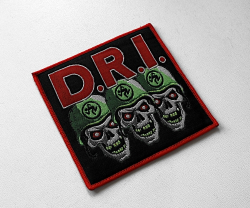 D.R.I. [Dirty Rotten Imbeciles] - Dirty Rotten [red] -- Woven Patch.jpg