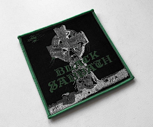 BLACK SABBATH - Cross [green] -- Woven Patch.jpg
