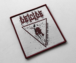 DEICIDE - Once Upon The Cross [red] -- Woven Patch