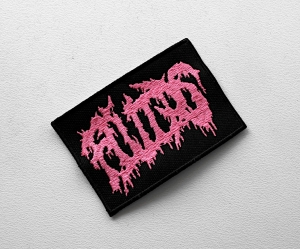 Naszywka Haftowana FLUIDS - Logo [pink]
