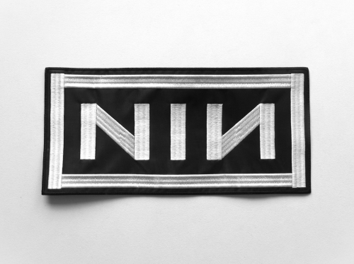 NINE INCH NAILS - Logo -- Embroidered Backpatch.JPG