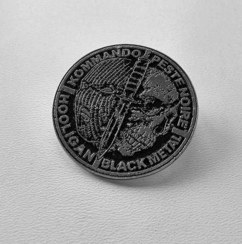 PESTE NOIRE - Hooligan Black Metal -- metal pin.JPG