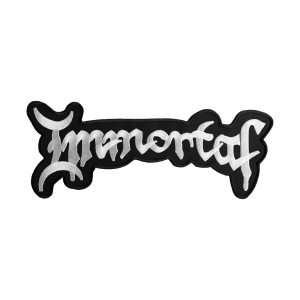 IMMORTAL [iron on] -- Embroidered  Backpatch