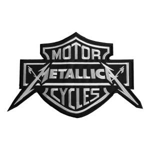 METALLICA - Motorcycles [iron on] -- Embroidered  Backpatch
