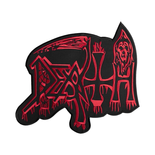 DEATH - Logo Red [iron on] -- Embroidered Backpatch (1).jpg