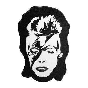 DAVID BOWIE - FACE [iron on] -- Embroidered Backpatch