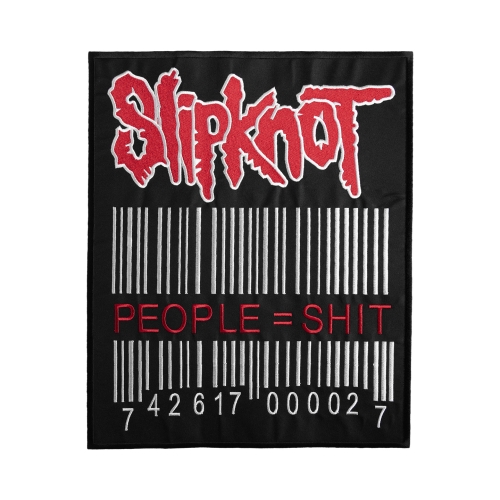 SLIPKNOT - PEOPLE = SHIT [iron on] -- Embroidered Backpatch (1).jpg