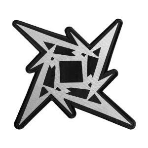 METALLICA - 4M WHITE [iron on] -- Embroidered Backpatch