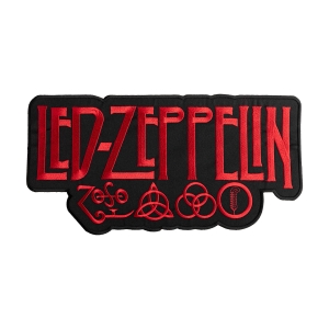 LED ZEPPELIN - LOGO [iron on] -- Embroidered Backpatch