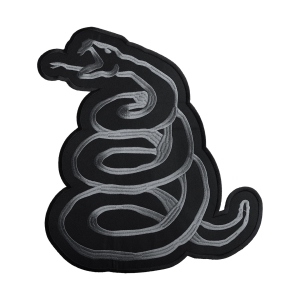 METALLICA - SNAKE GREY [iron on] -- Embroidered Backpatch