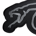 METALLICA - SNAKE GREY [iron on] -- Embroidered Backpatch (2).jpg