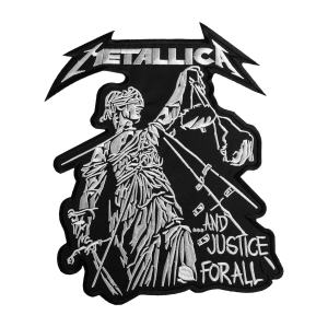 METALLICA - ...AND JUSTICE FOR ALL [iron on] -- Embroidered Backpatch