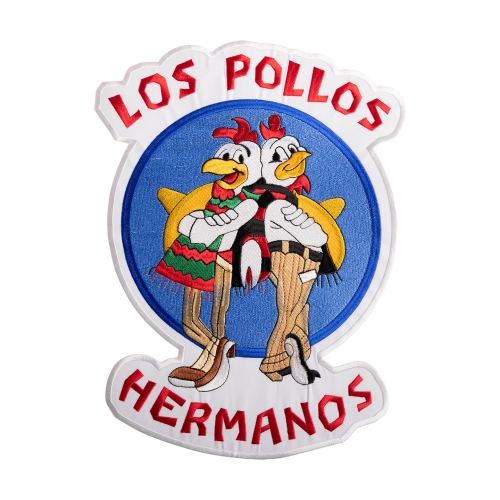 BREAKING BAD - LOS POLLOS HERMANOS [iron on] -- Embroidered Backpatch (1).jpg