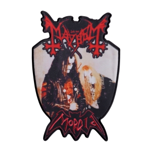 MAYHEM / MORBID - A TRIBUTE TO THE BLACK EMPERORS [iron on] -- Embroidered Backpatch