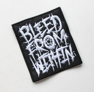 Naszywka Haftowana BLEED FROM WITHIN - Logo [white]
