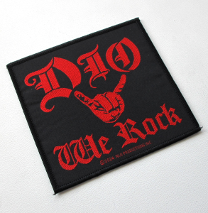DIO - We Rock -- Woven Patch