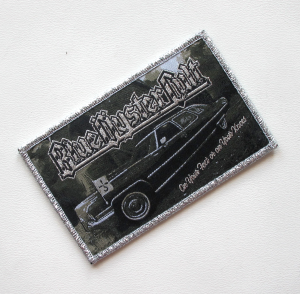 BLUE OYSTER CULT - On Your Feet Or On Your Knees [silver] -- Woven Patch 
