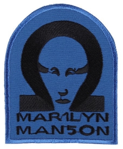 Naszywka Haftowana MARILYN MANSON [blue]