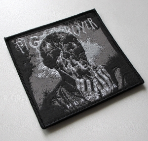 PIG DESTROYER - Head Cage [black] -- Woven Patch 
