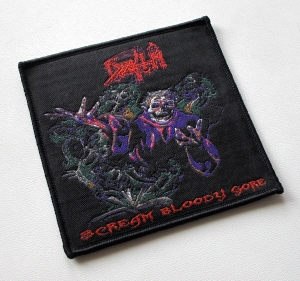 DEATH - SCREAM BLOODY GORE [black] -- Woven Patch 