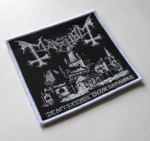 MAYHEM - De Mysteriis Dom Sathanas [white] -- Woven Patch 