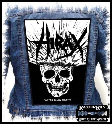 HIRAX - Faster Than Death -- backpatch back patch.jpg