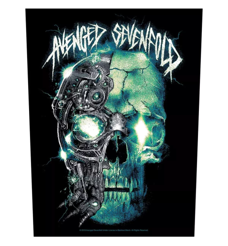 AVENGED SEVENFOLD Mechanical skull - backpatch.jpg