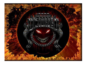 DISTURBED - CHROME SMILEY -- Backpatch