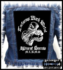 ADVENT SORROW - Torturous Black Metal -- Backpatch 