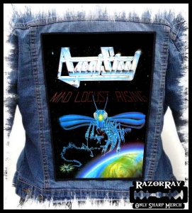 AGENT STEEL - Mad Locust Rising -- Backpatch