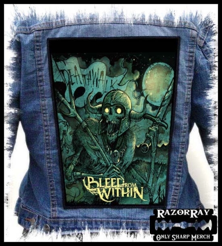 BLEED FROM WITHIN - Death Walk -- backpatch back patch.jpg