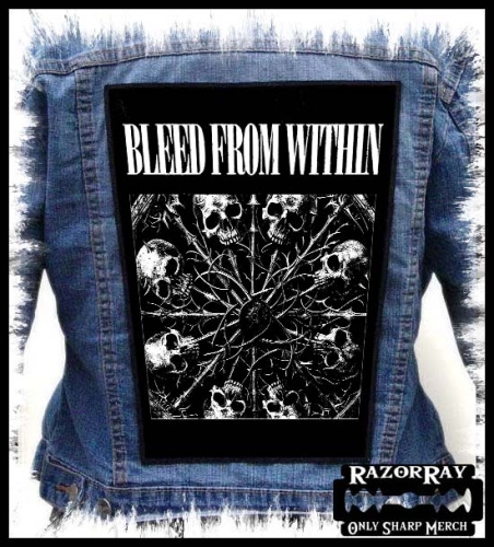 BLEED FROM WITHIN - Skulls -- backpatch back patch.jpg