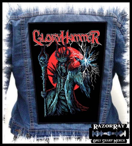 GLORYHAMMER - Universe On Fire -- backpatch back patch.jpg