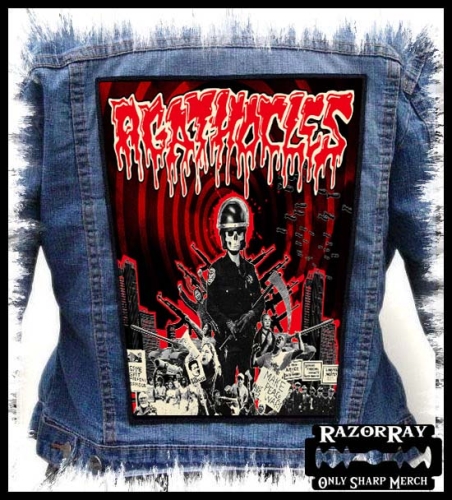 AGATHOCLES - Make Peace Not War -- backpatch back patch.jpg