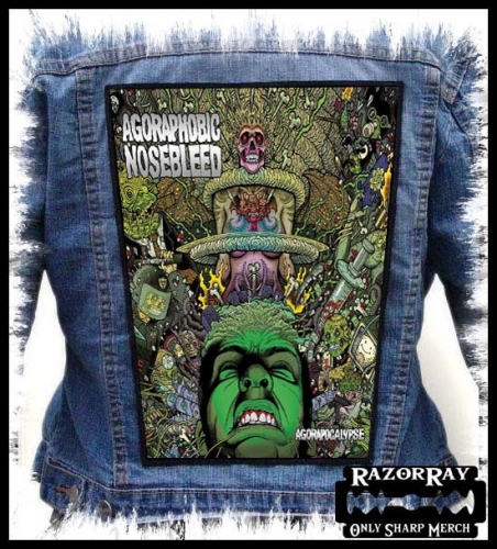 AGORAPHOBIC NOSEBLEED - Agorapocalypse -- backpatch back patch.jpg