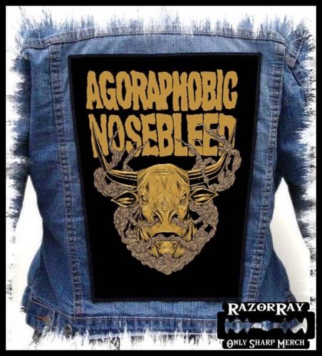 AGORAPHOBIC NOSEBLEED - Bull -- backpatch back patch.jpg