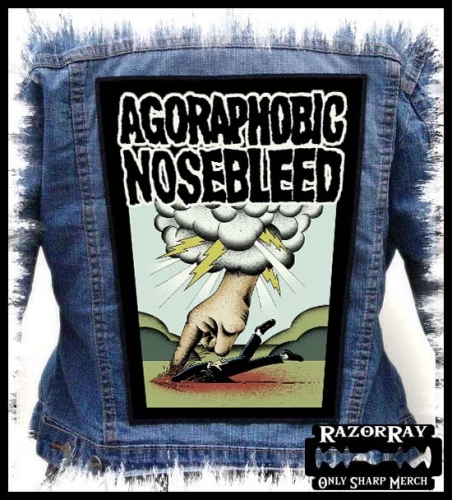 AGORAPHOBIC NOSEBLEED - Finger -- backpatch back patch.jpg
