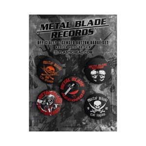 Zestaw Przypinek METAL BLADE RECORDS [5 sztuk] 