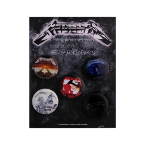 Zestaw Przypinek METALLICA 1983-1991 [5 sztuk]