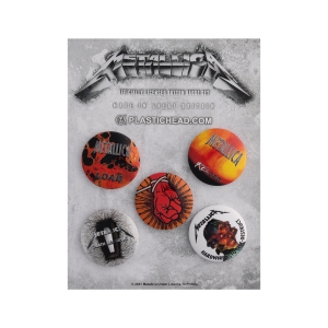 Zestaw Przypinek METALLICA 1996-2016 [5 sztuk]