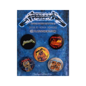 Zestaw Przypinek METALLICA [5 sztuk] 