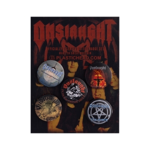 Zestaw Przypinek ONSLAUGHT [5 sztuk]