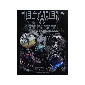 Zestaw Przypinek TESTAMENT [5 sztuk] 